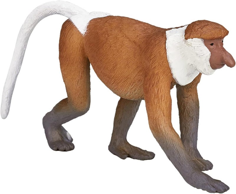MOJO Proboscis Monkey Realistic International Wildlife Hand Painted Toy Figurine - Image 1